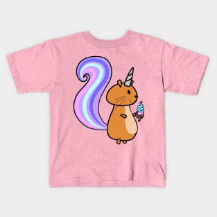 Einhörnchen mit Acorn Eiscreme Kids T-Shirt